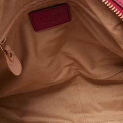 Pre Owned Chloe Pink/Black Leather Medium Paraty Satchel