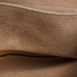 Pre Owned Chloe Pink Leather Floral Metal Embellished Mini Drew Crossbody Bag