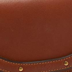 Pre Owned Chloé Brown Leather Nile Bracelet Minaudiere Crossbody Bag