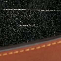 Pre Owned Chloé Brown Leather Nile Bracelet Minaudiere Crossbody Bag