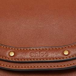 Pre Owned Chloé Brown Leather Nile Bracelet Minaudiere Crossbody Bag