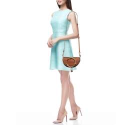 Pre Owned Chloé Brown Leather Nile Bracelet Minaudiere Crossbody Bag