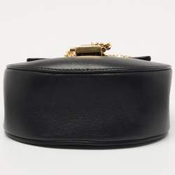 مملوكة مسبقًا Chloe Black Leather Mini Drew Embellished Crossbody Bag