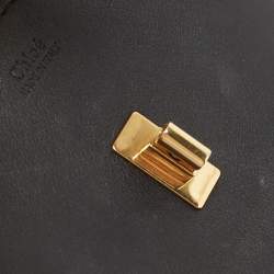 مملوكة مسبقًا Chloe Black Leather Mini Drew Embellished Crossbody Bag