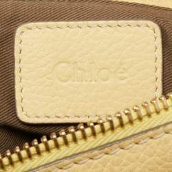 Pre Owned Chloe Yellow Leather Medium Marcie Shoulder Bag