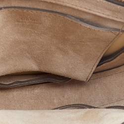 مملوكة مسبقًا Chloe Grey Suede and Leather Pixie Shoulder Bag