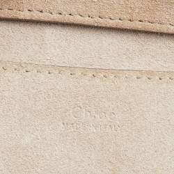 مملوكة مسبقًا Chloe Grey Suede and Leather Pixie Shoulder Bag