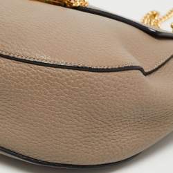 Pre Owned Chloe Grey Leather Medium Drew Shoulder Bag