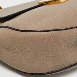 Pre Owned Chloe Grey Leather Medium Drew Shoulder Bag