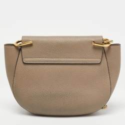 Pre Owned Chloe Grey Leather Medium Drew Shoulder Bag