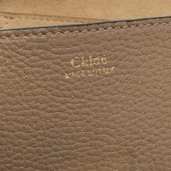 Pre Owned Chloe Grey Leather Medium Drew Shoulder Bag