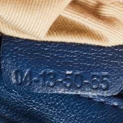 Pre Owned Chloe Blue/Black Leather Medium Paraty Satchel