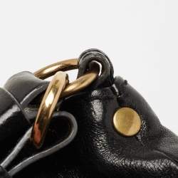 Pre Owned Chloe Black Leather Zip Hobo