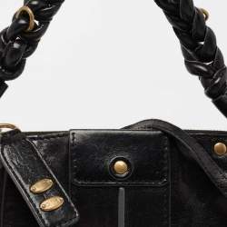 Pre Owned Chloe Black Leather Zip Hobo