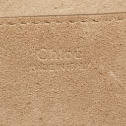 Pre Owned Chloe Beige Leather Mini Drew Bijou Shoulder Bag