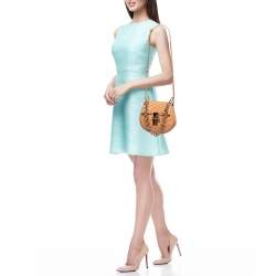 Pre Owned Chloe Beige Leather Mini Drew Bijou Shoulder Bag