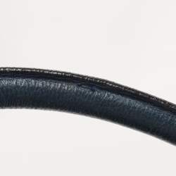 Pre Owned Chloe Blue/Black Snakeskin and Leather Large Paraty Satchel