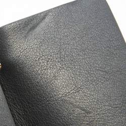 Chloe Black Leather Drew Chain Link Flap Shoulder Bag