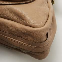 Pre Owned Chloe Beige Leather Large Paraty Satchel