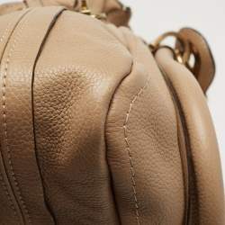 Pre Owned Chloe Beige Leather Large Paraty Satchel