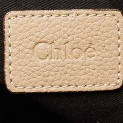 Pre Owned Chloe Beige Leather Large Paraty Satchel