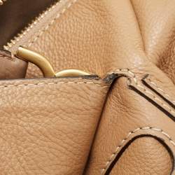 Pre Owned Chloe Beige Leather Large Marcie Shoulder Bag