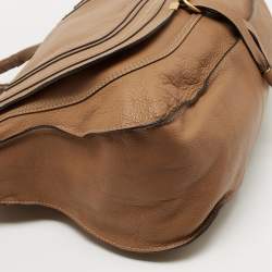 Pre Owned Chloe Beige Leather Large Marcie Shoulder Bag
