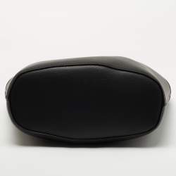 Pre Owned Chloe Black Leather Medium Aby Shopper Tote