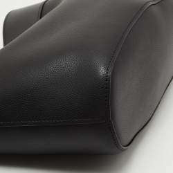 Pre Owned Chloe Black Leather Medium Aby Shopper Tote