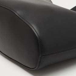 Pre Owned Chloe Black Leather Medium Aby Shopper Tote