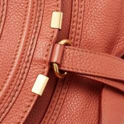 Pre Owned Chloe Brown Leather Medium Marcie Hobo
