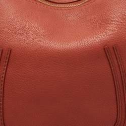 Pre Owned Chloe Brown Leather Medium Marcie Hobo