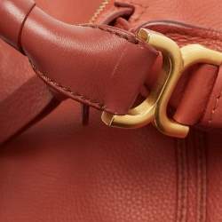 Pre Owned Chloe Brown Leather Medium Marcie Hobo