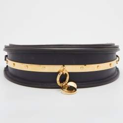 Pre Owned Chloe Multicolor Floral Print Leather Small Nile Bracelet Minaudiere Bag 