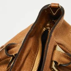 Pre Owned Chloe Bronze Leather Ethel Satchel
