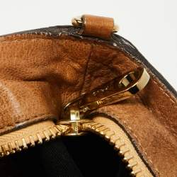 Pre Owned Chloe Bronze Leather Ethel Satchel