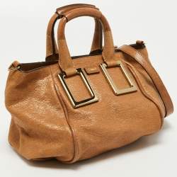 Pre Owned Chloe Bronze Leather Ethel Satchel