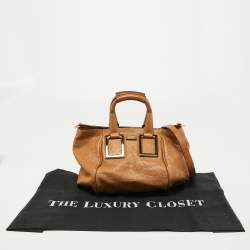 Pre Owned Chloe Bronze Leather Ethel Satchel