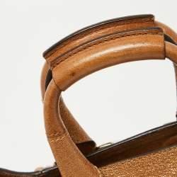 Pre Owned Chloe Bronze Leather Ethel Satchel