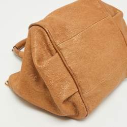 Pre Owned Chloe Bronze Leather Ethel Satchel