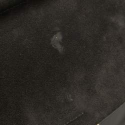 Pre Owned Chloe Dark Grey Suede and Leather Medium Faye Shoulder Bag