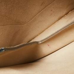 Pre Owned Chloe Dark Grey Suede and Leather Medium Faye Shoulder Bag