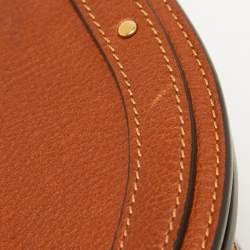 Chloe Brown Leather and Suede Medium Nile Bracelet Top Handle Bag