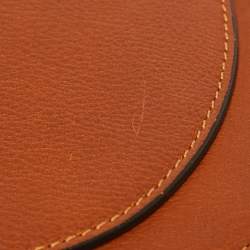 Chloe Brown Leather and Suede Medium Nile Bracelet Top Handle Bag