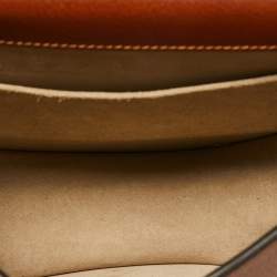 Chloe Brown Leather and Suede Medium Nile Bracelet Top Handle Bag