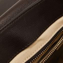 Chloe Brown Leather and Suede Small Faye Daye Backpack