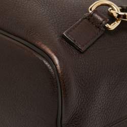 Chloe Brown Leather and Suede Small Faye Daye Backpack