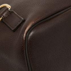 Chloe Brown Leather and Suede Small Faye Daye Backpack