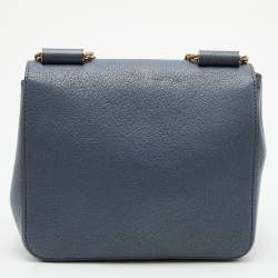 Pre Owned حقيبة كتف كلوي إلسي جلد بنفسجي صغيرة 