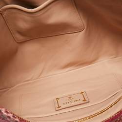 Pre Owned Chloe Beige Leather Medium Elsie Chain Shoulder Bag
